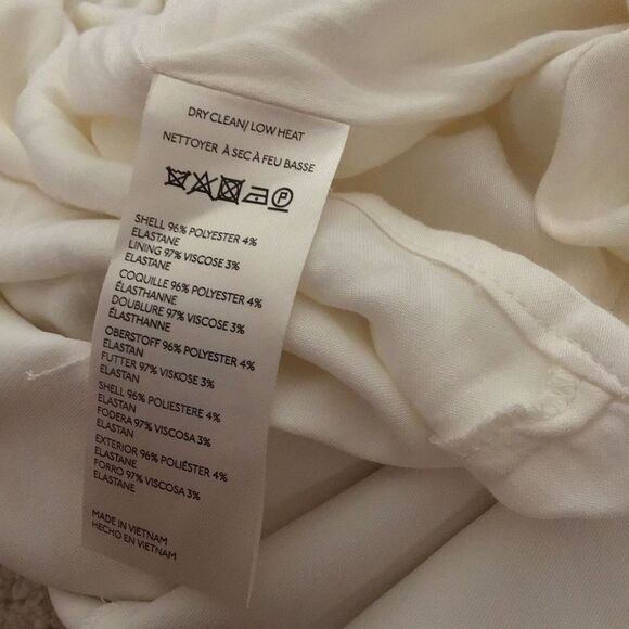 NWT Anthropologie BHLDN Maya Long-Sleeve Twist Satin Mini Dress Ivory - Picture 11 of 16